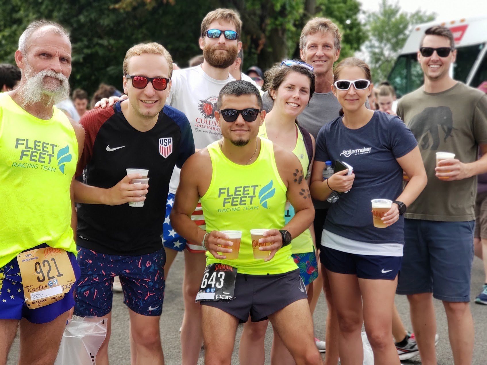 Running community group photo