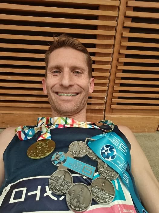Six Star World Marathon Majors medals